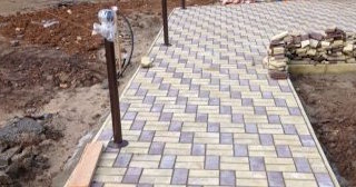 Укладка тротуарной плитки под ключ в Гусе-Хрустальном в октябре